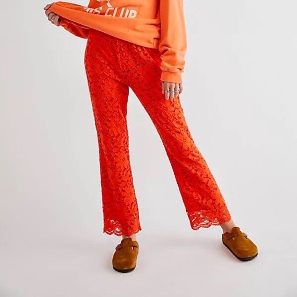 Free People Women's Disco Wild Laces Pull On Flare Pants